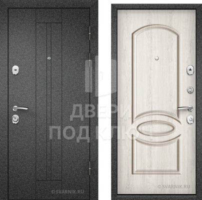Дверь белая для дачи ДПК-5756